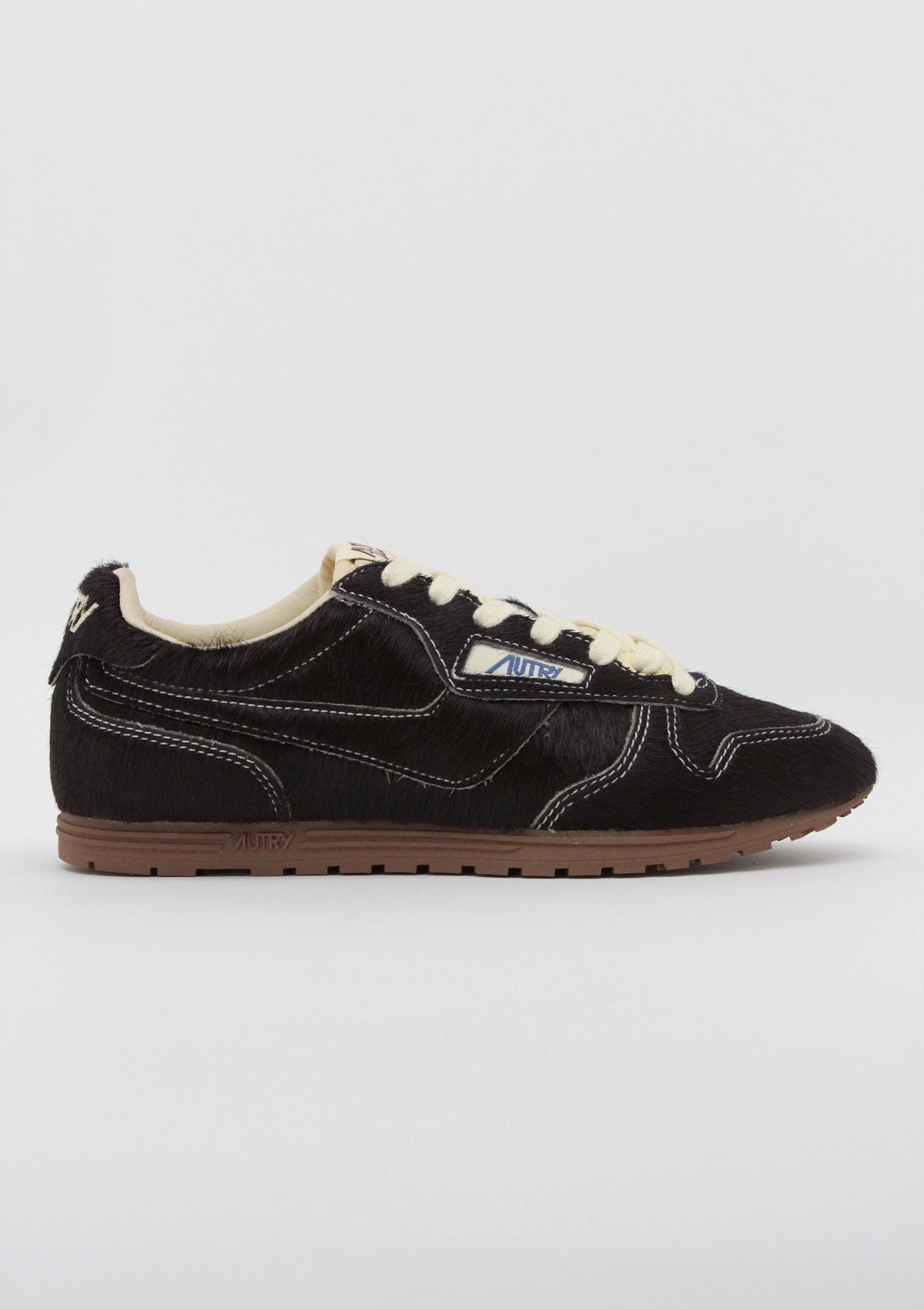 WSLW BN01 SNEAKERS DONNA AUTRY WINDSPIN LOW - MARRONE CAVALLINO / CREMA / GOMMA