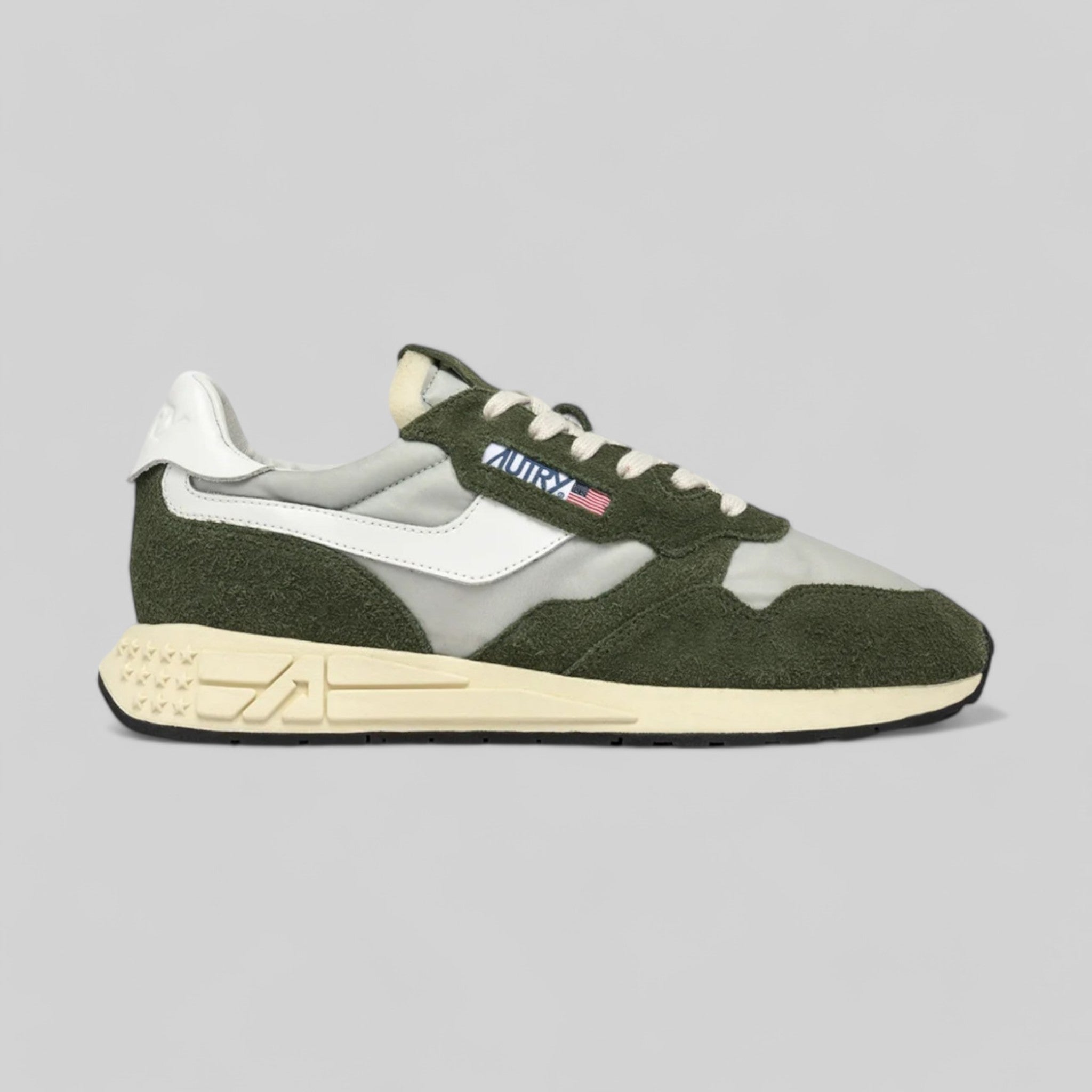 SNEAKERS AVLM-VL03 REELWIND LOW IN SUEDE E NYLON VERDE E BIANCO