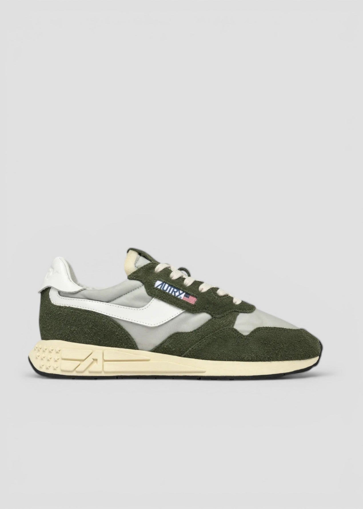 SNEAKERS WWLM-HN04 REELWIND LOW IN SUEDE E NYLON VERDE E BIANCO