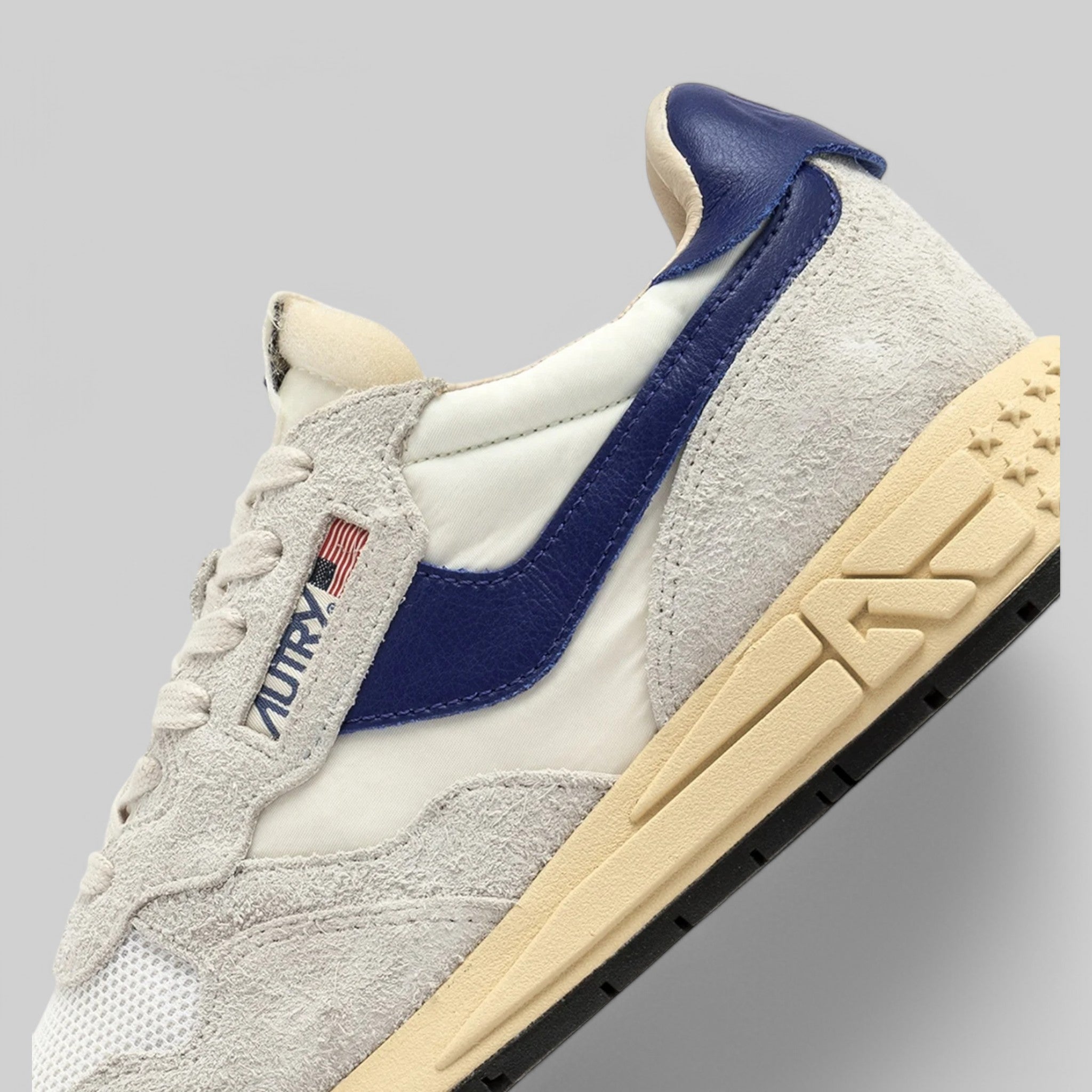 SNEAKERS  WWLM-UT01 REELWIND  LOW SUEDE/NET WHT/LIMOGES