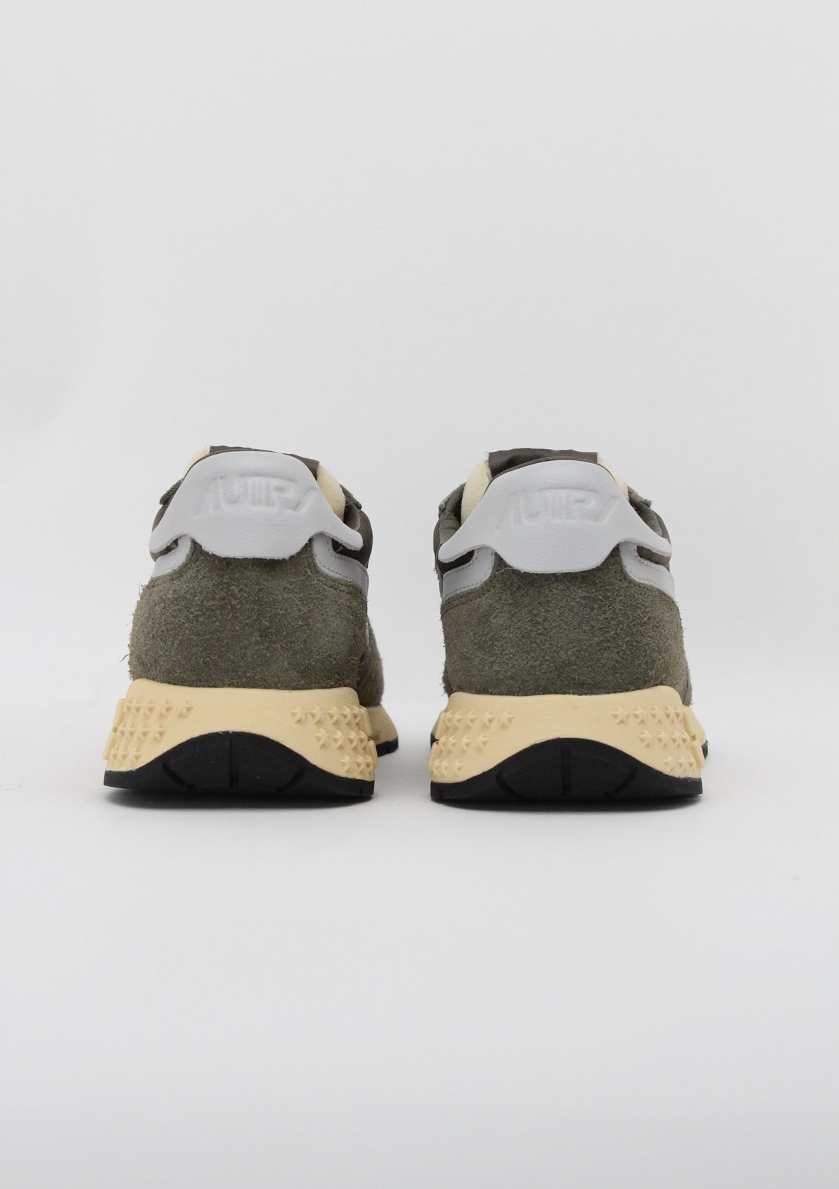 WWLM UT52 SNEAKERS UOMO AUTRY REELWIND - VERDE MILITARE / GRIGIO CHIARO / CREMA