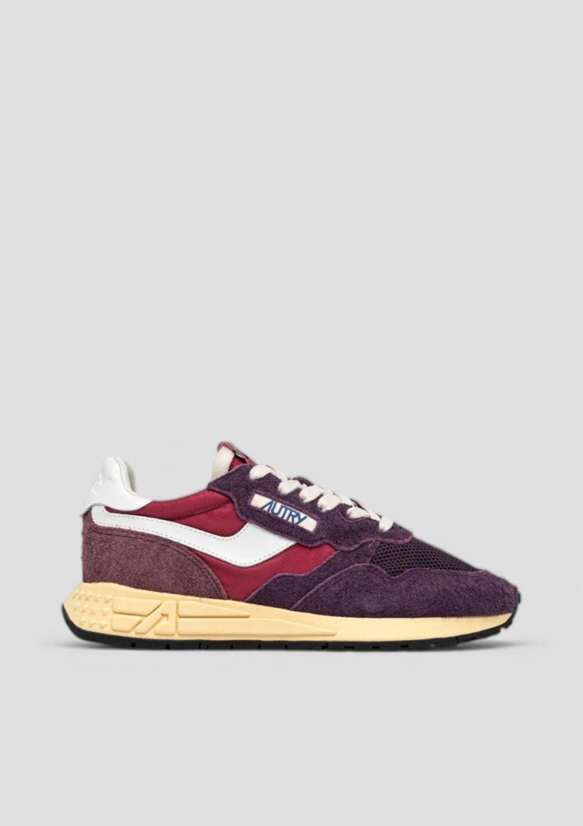 WWLW-3T01 SNEAKERS DONNA REELWIND SUEDE NET/TRICOLOR  AMARONE /PLUM