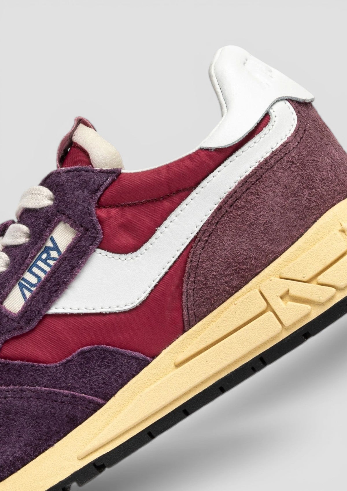 WWLW-3T01 SNEAKERS DONNA REELWIND SUEDE NET/TRICOLOR  AMARONE /PLUM