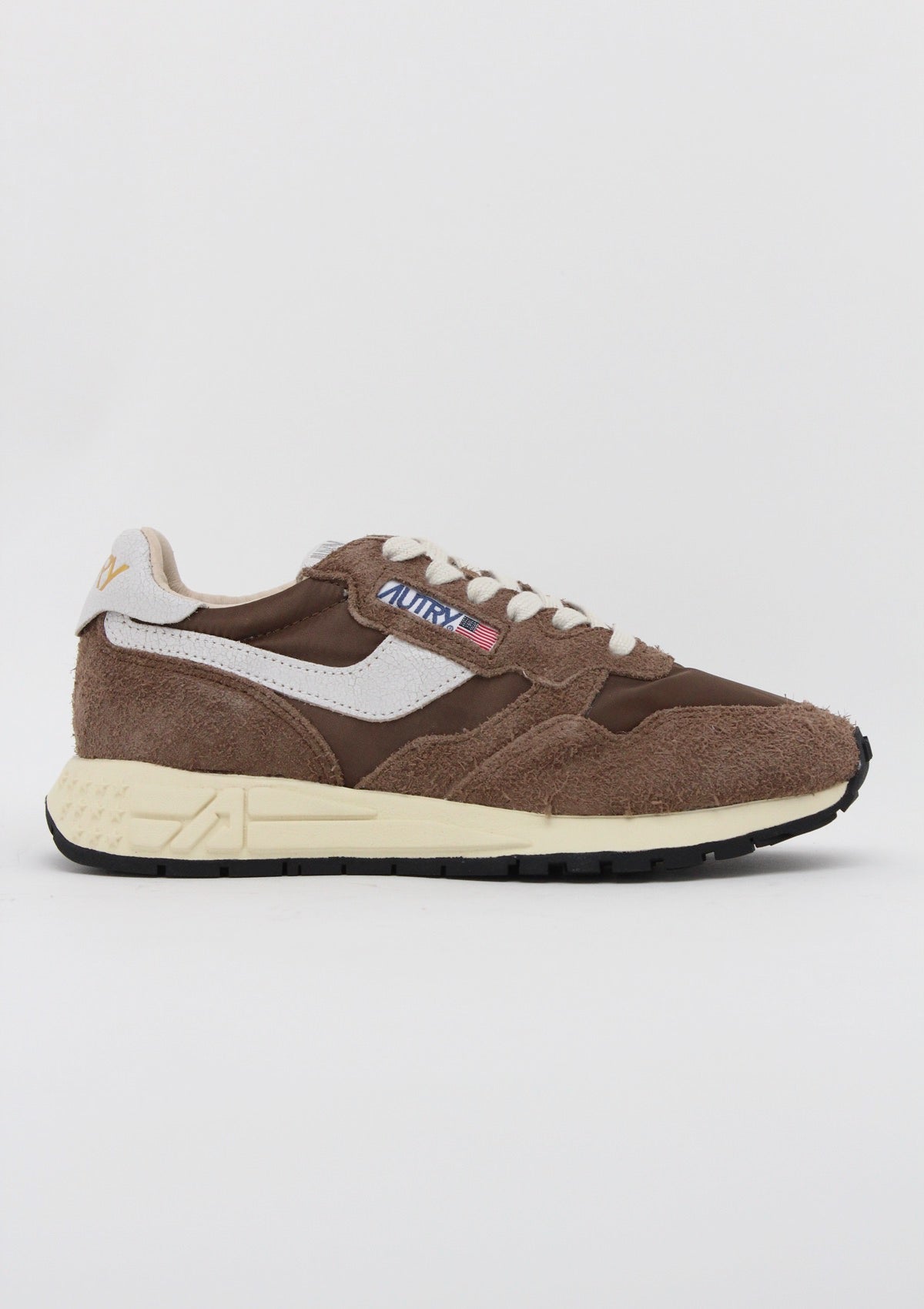 WWLM NC39 SNEAKERS UOMO AUTRY REELWIND - MARRONE NOCCIOLA / BIANCO / CREMA