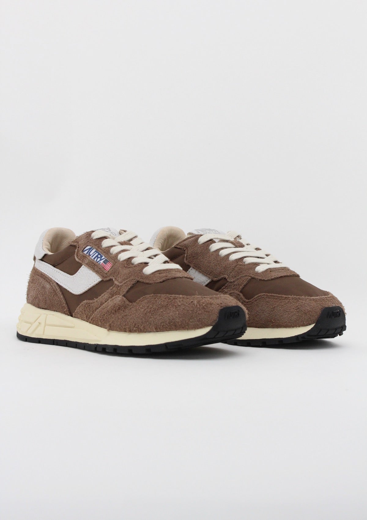 WWLM NC39 SNEAKERS UOMO AUTRY REELWIND - MARRONE NOCCIOLA / BIANCO / CREMA