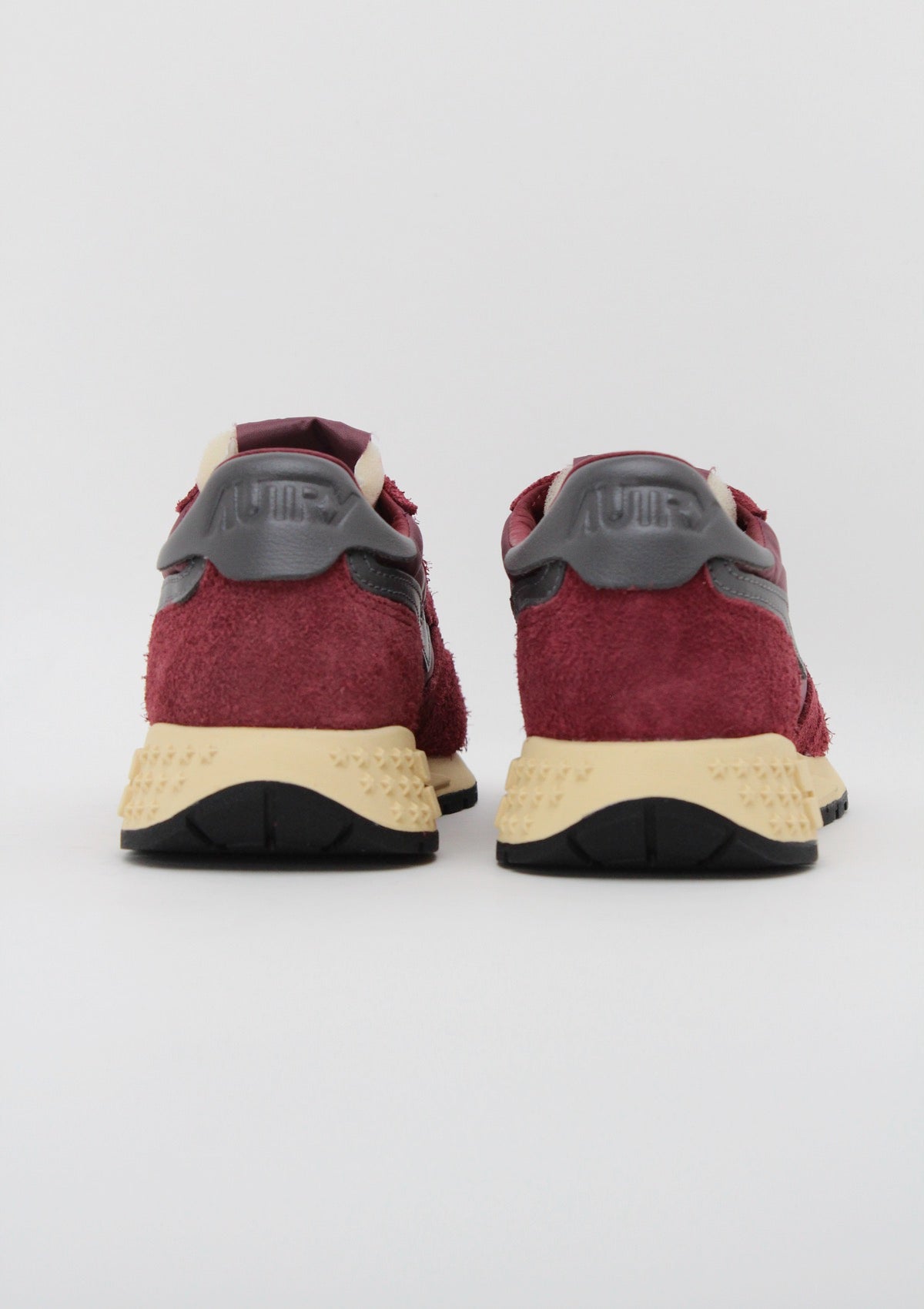 WWLW UT29 SNEAKERS DONNA AUTRY REELWIND&NBSP; - BORDEAUX / GRIGIO SCURO / CREMA