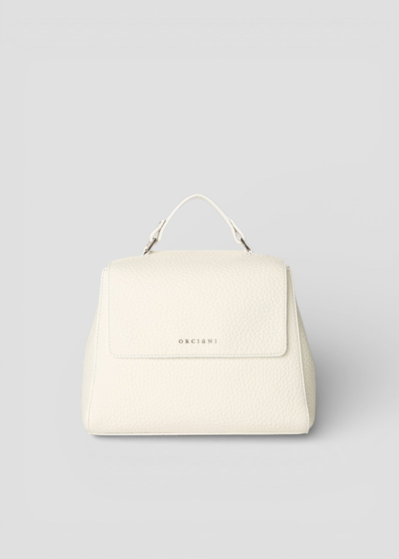 SS26-B01999-SOF  BORSA SVEVA SOFT PICCOLA A MANO IN PELLE CON TRACOLLA BIANCO