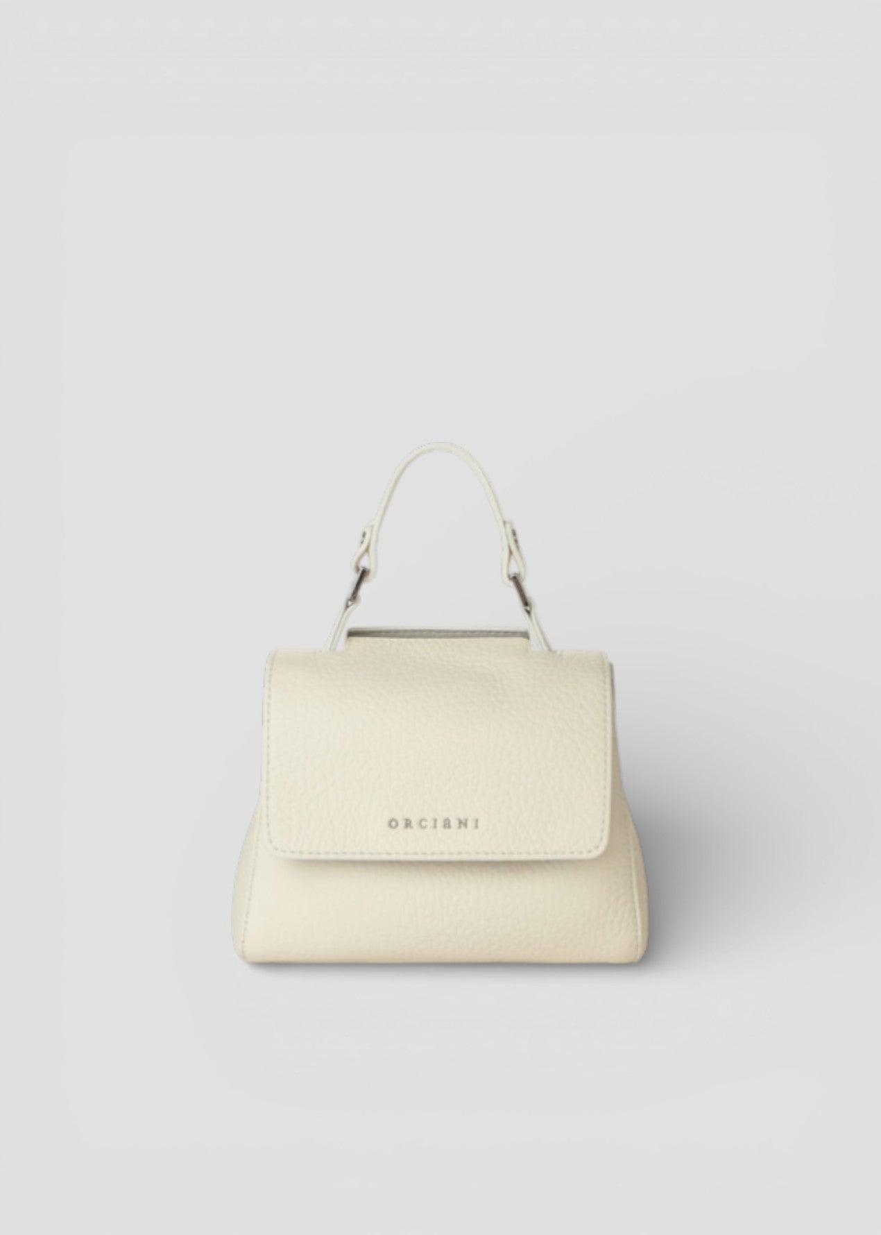 SS26-B02019-SOF  BORSA SVEVA SOFT MINI A MANO IN PELLE CON TRACOLLA BIANCO