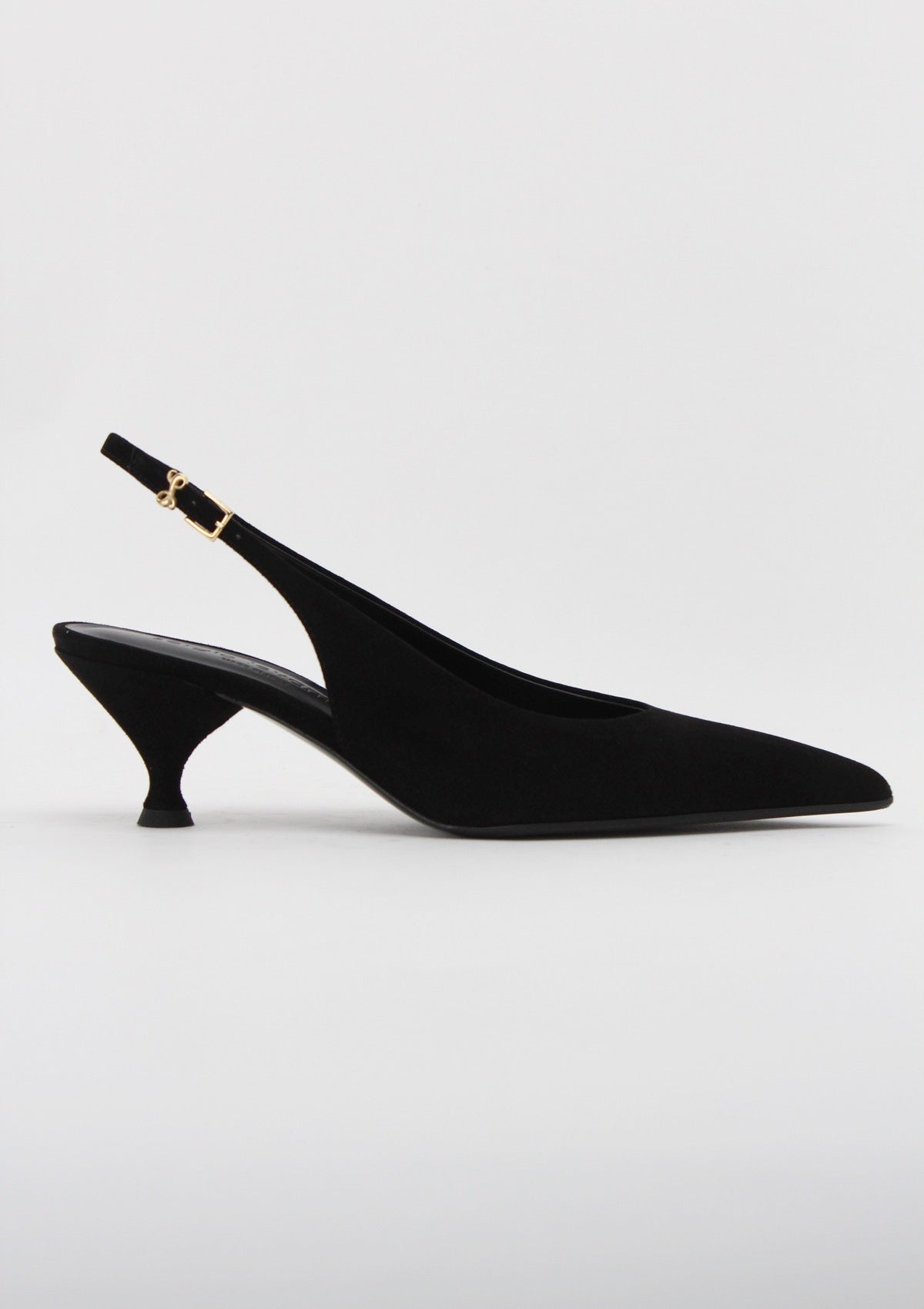 BABILA67 Slingback Camoscio Nero - Sergio Levantesi
