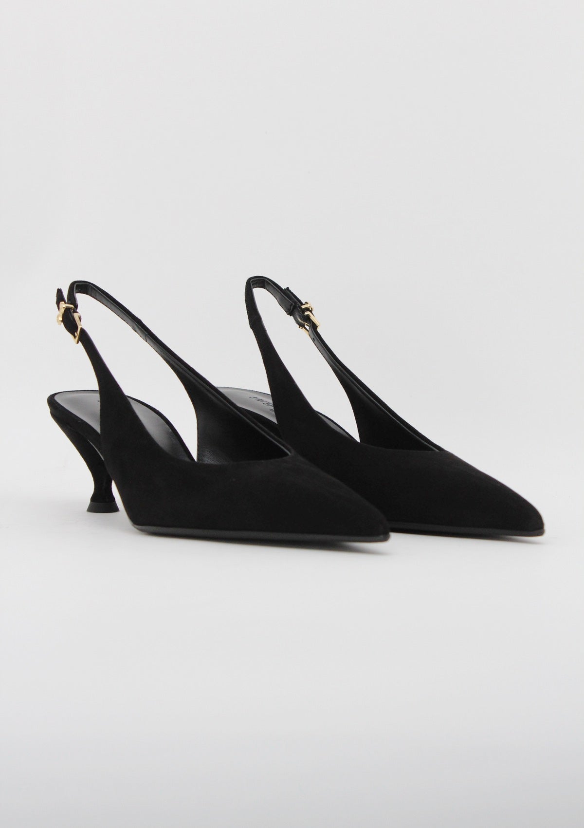 BABILA67 Slingback Camoscio Nero - Sergio Levantesi