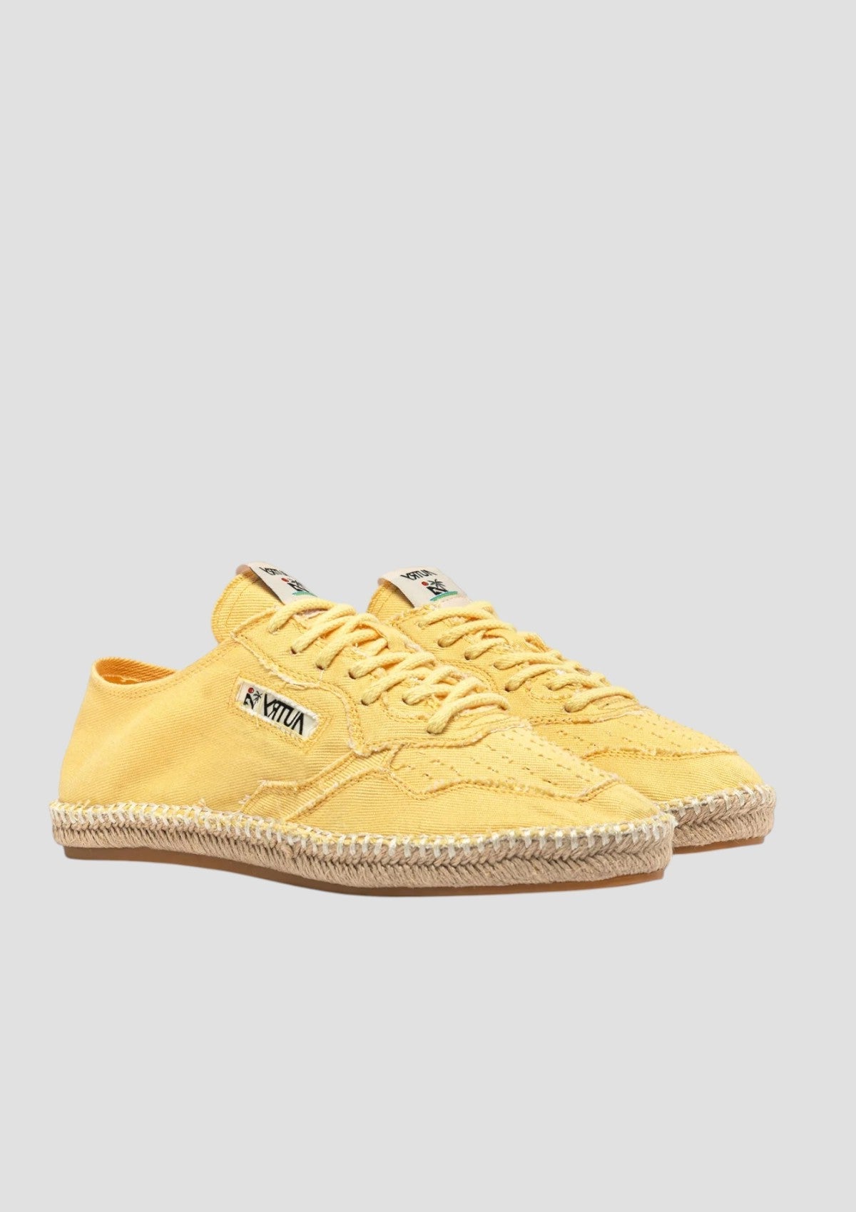 ESLW-CV03   ESPADRILLAS DONNA SANDY IN CANVAS PASTEL YELLOW