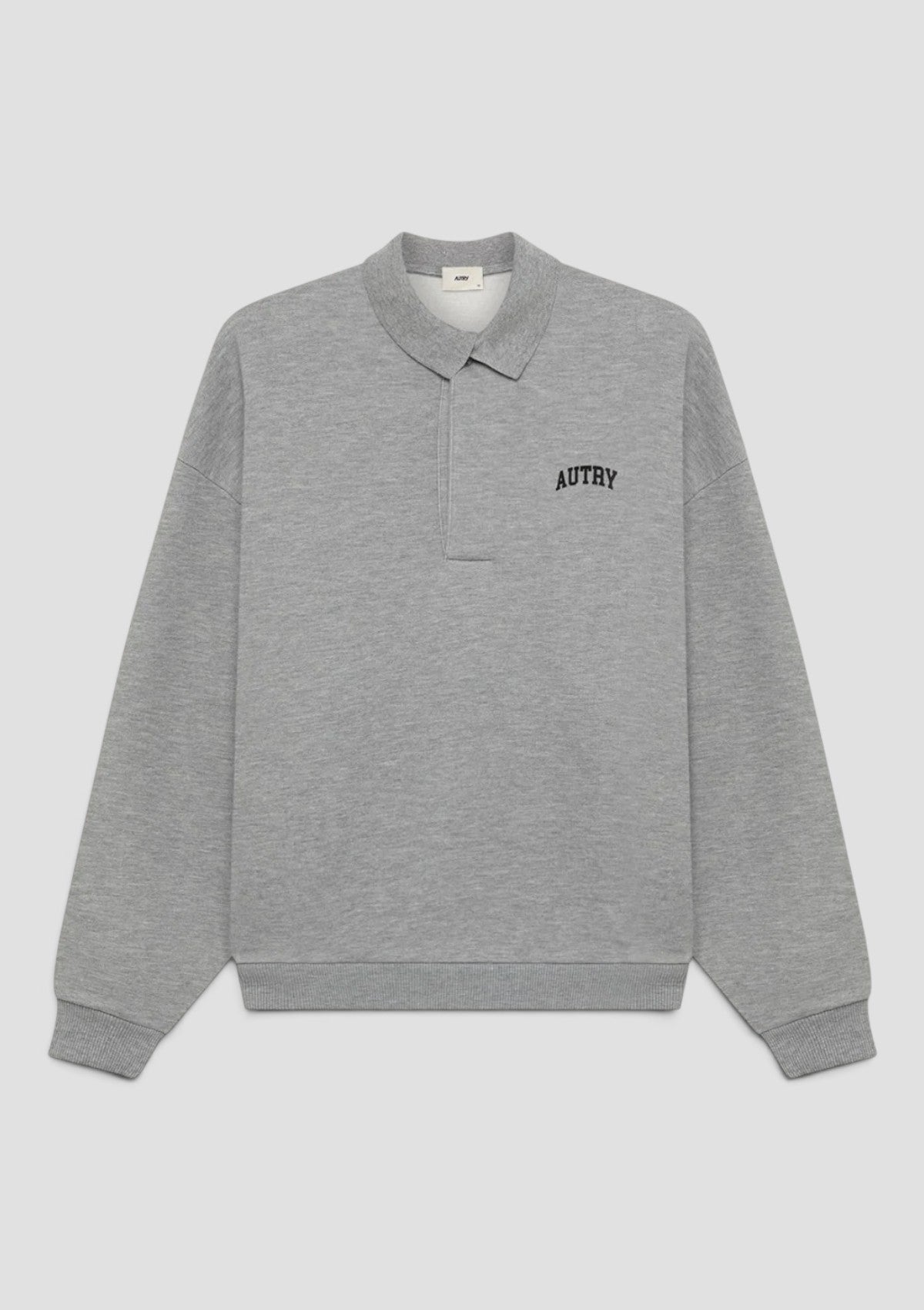 SWPX 117D FELPA POLO UNISEX  GRIGIO MELANGE