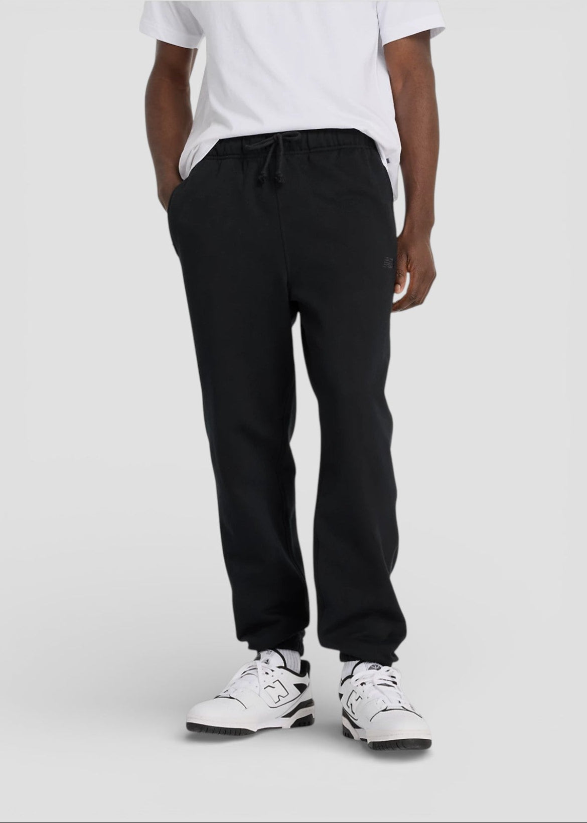 SS26-MP41508BK PANTALONCINI ATHLETIC PREMIUM LOGO JOGGERS COL.NERO