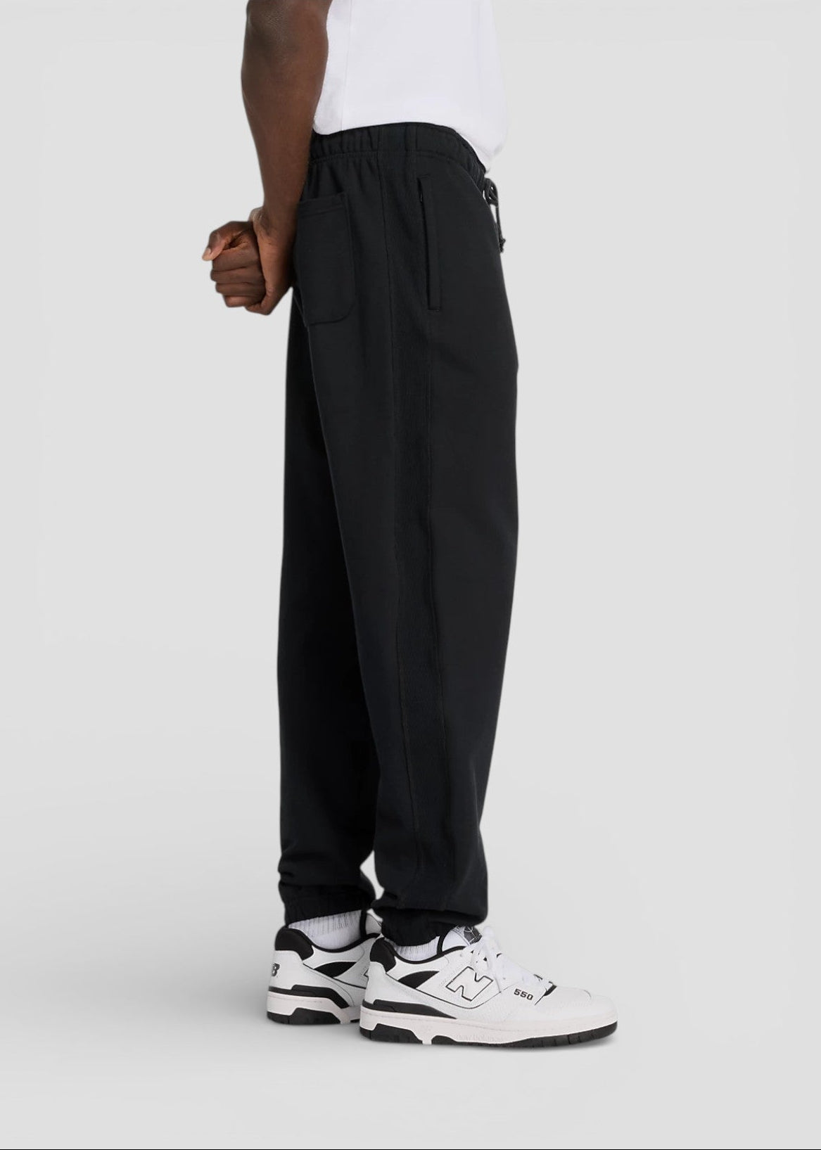 SS26-MP41508BK PANTALONCINI ATHLETIC PREMIUM LOGO JOGGERS COL.NERO