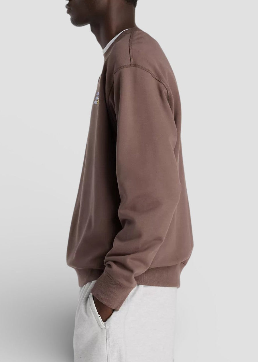 SS26-MT41547ABP FELPA SENZA CAPPUCCIO ATHLETIC PREMIUM LOGO CREW COL.CORTADO