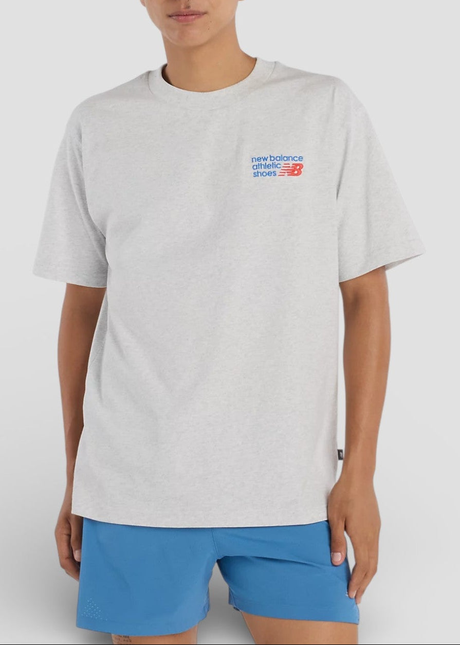 SS26-MT41908AHH MAGLIETTA ATHLETIC PREMIUM LOGO T-SHIRT COL.ASH HEATHER