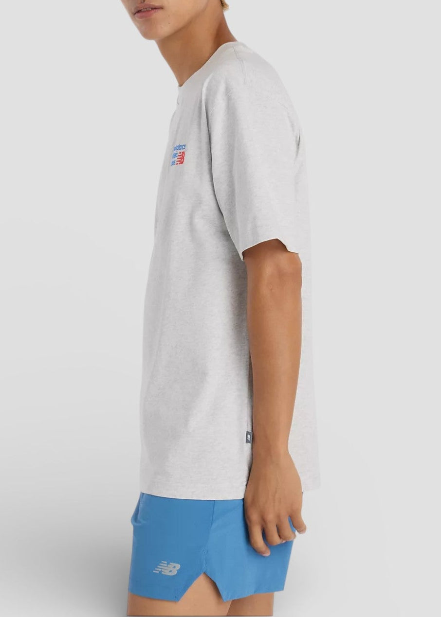 SS26-MT41908AHH MAGLIETTA ATHLETIC PREMIUM LOGO T-SHIRT COL.ASH HEATHER