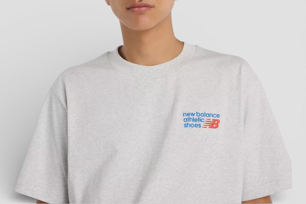 SS26-MT41908AHH MAGLIETTA ATHLETIC PREMIUM LOGO T-SHIRT COL.ASH HEATHER