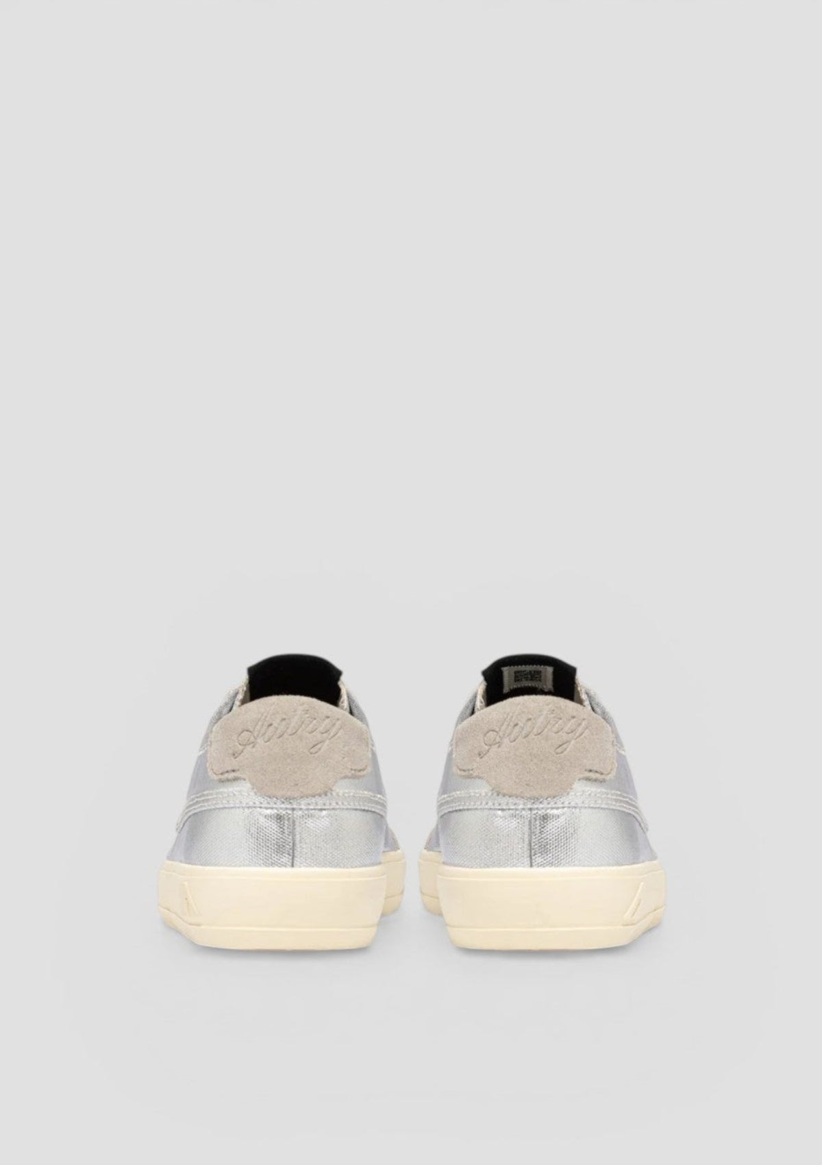 SCLW-CU07 SNEAKERS DONNA WINDSCAPE LOW WOM LAMINATED CANVAS/SUEDE SILVER