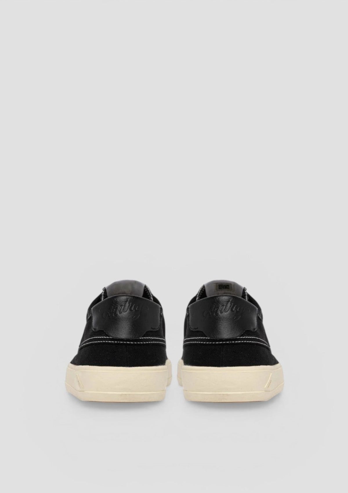 SCLM-CU01 SNEAKERS WINDSCAPE LOW MAN CANVAS/SUEDE/LEATHER BLACK