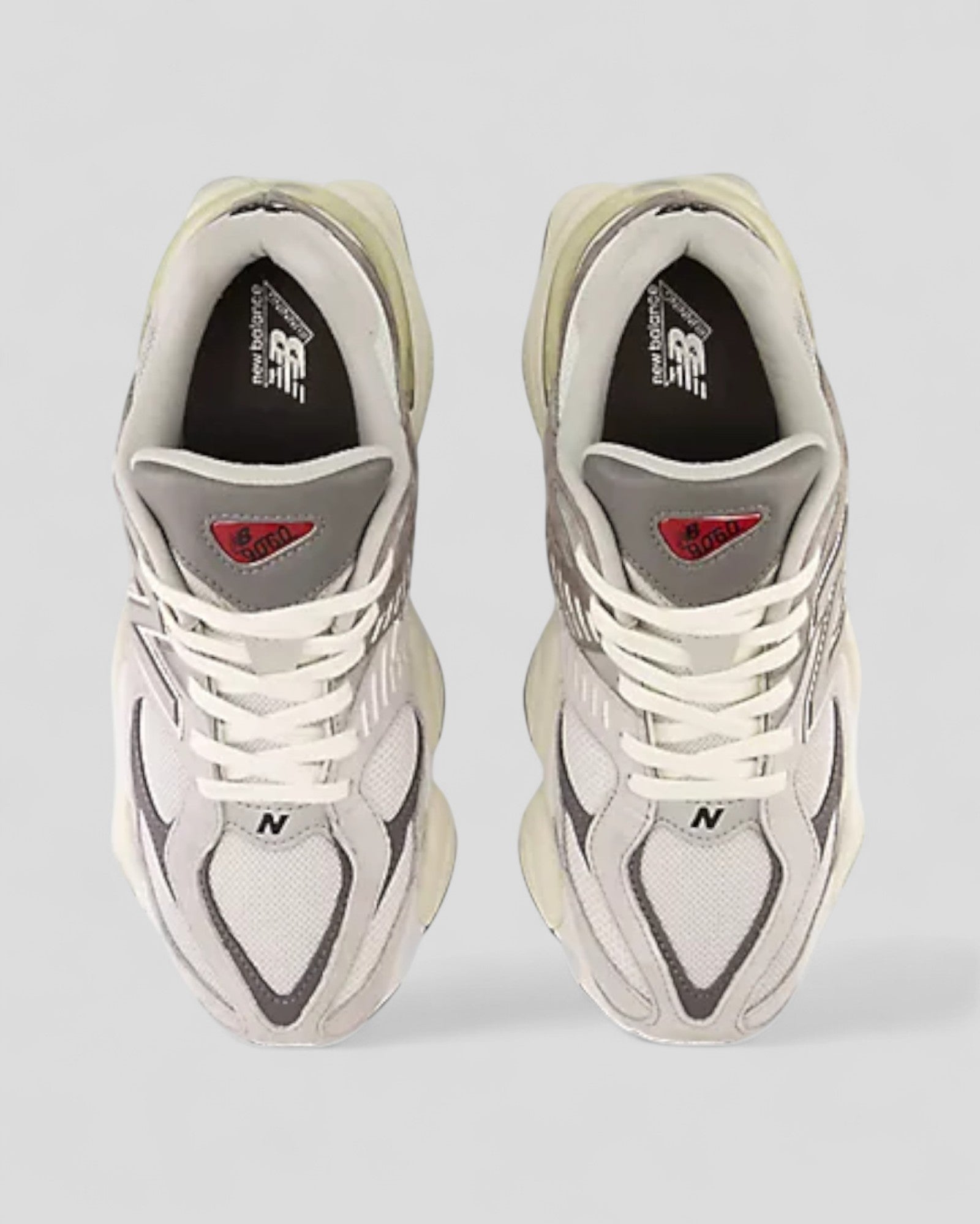 SS25 U9060GRY SNEAKERS  IN PELLE E TESSUTO COLORE GRIGIO