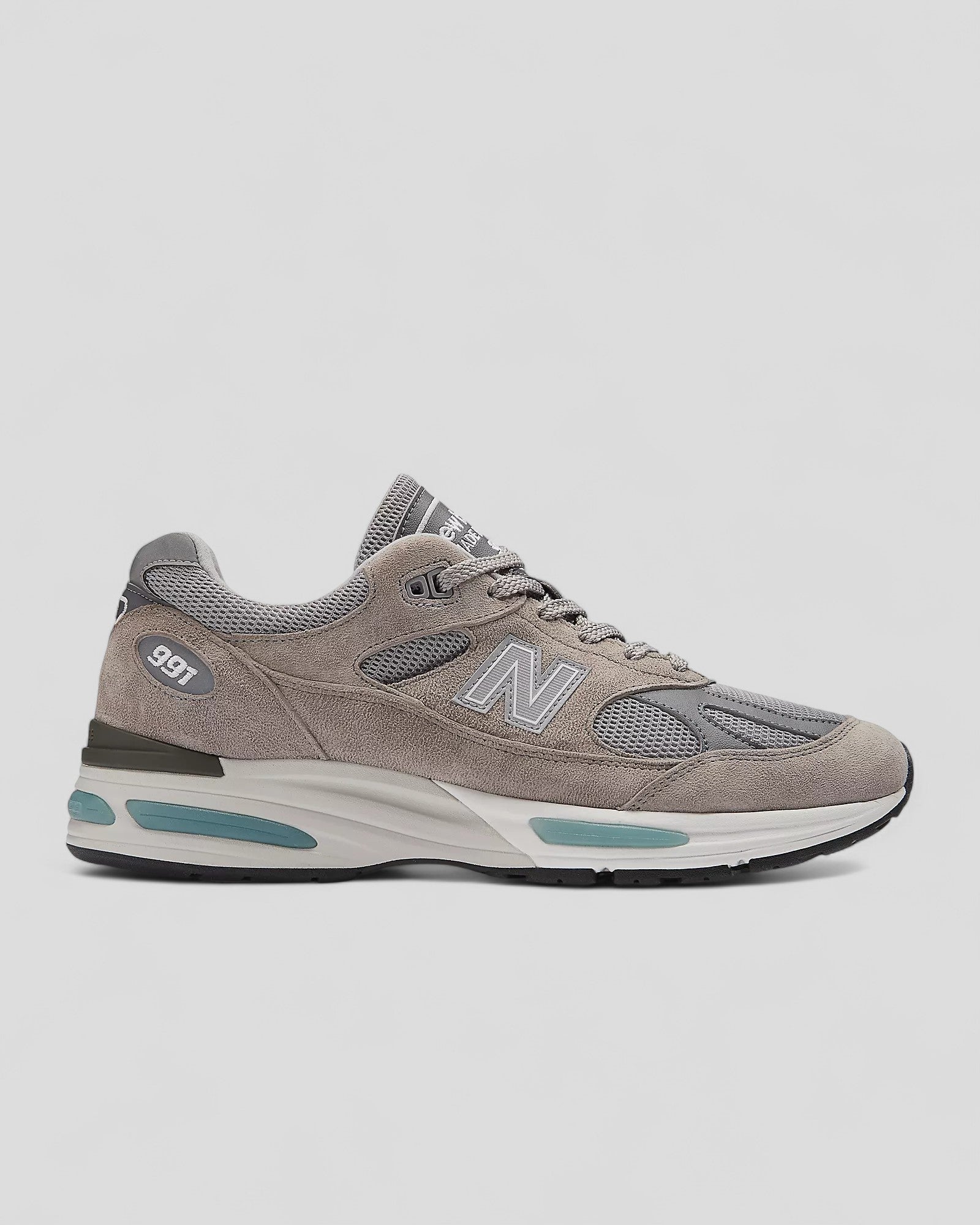 FW25-U991GL2  SNEAKERS UNISEX PIGSKIN/MESH  GREY D