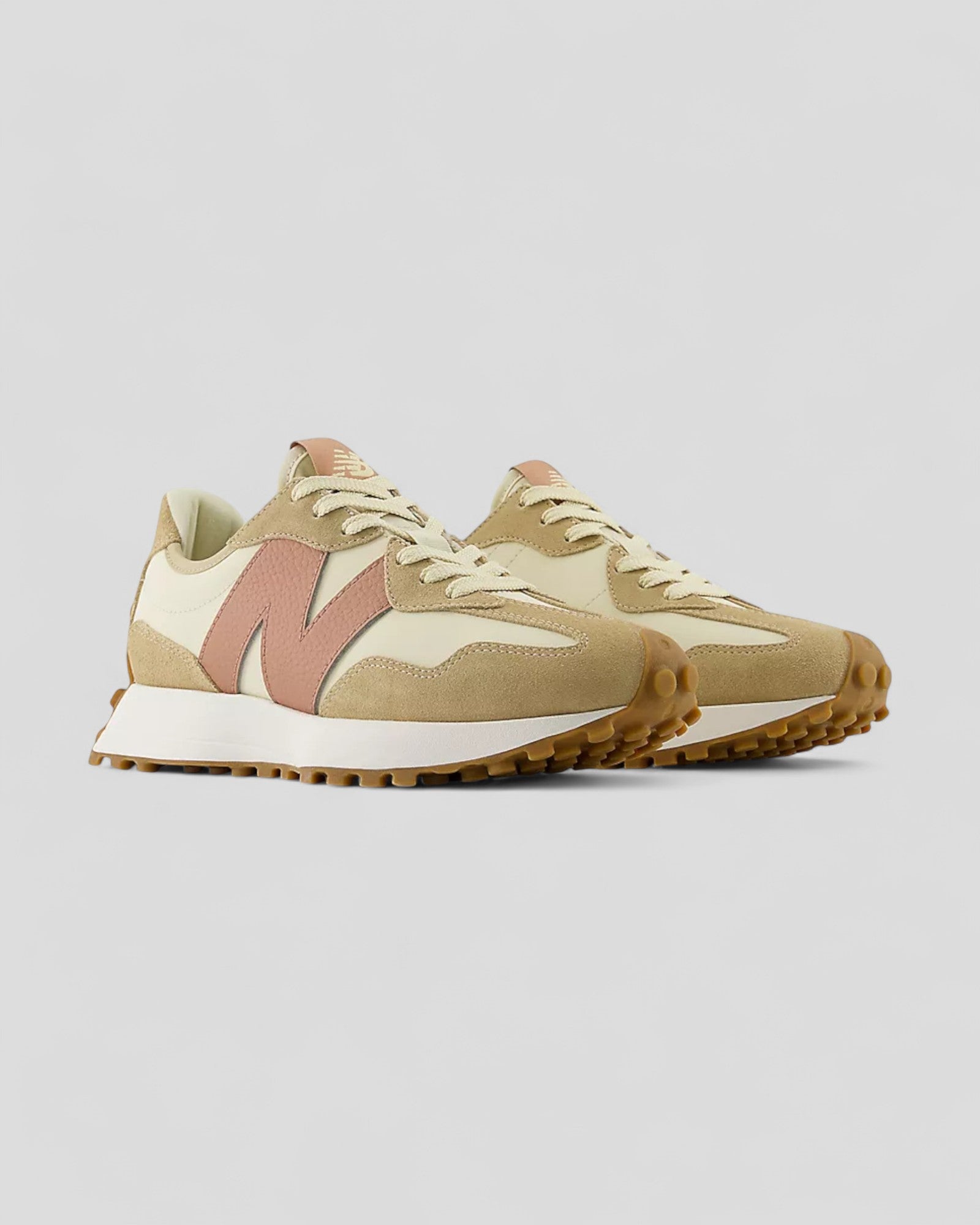 SS25 WS327NKA SNEAKERS IN PELLE SCAMOSCITA COLORE INCENSO